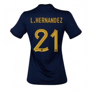 Francja Lucas Hernandez #21 Koszulka Podstawowych Kobiety MŚ 2022 Krótki Rękaw